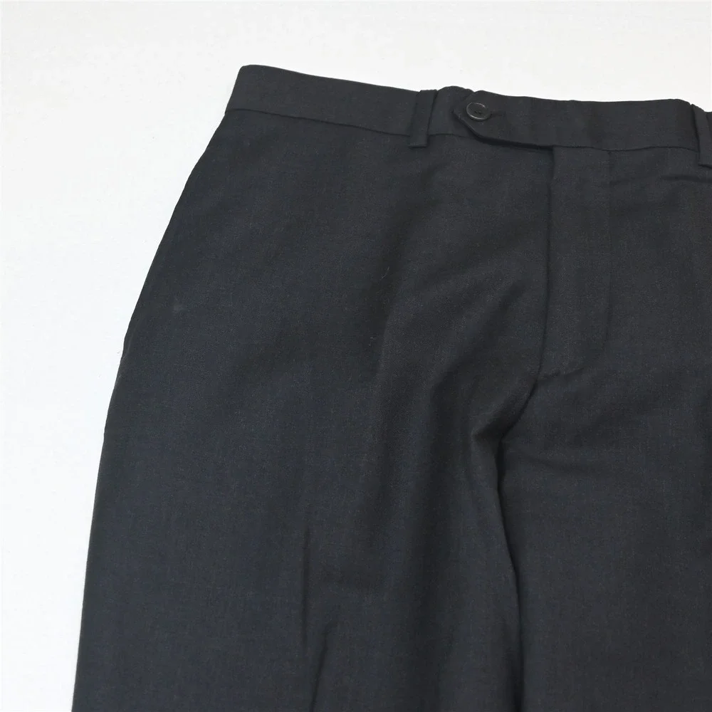 Pronto Uomo 38R 32x32 Charcoal Gray 100% Wool Italy Made Mens Jacket Pants Suit